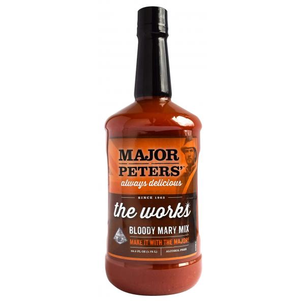 Major Peters Works Bloody Mary Mix 1.75 Liter - 6 Per Case.