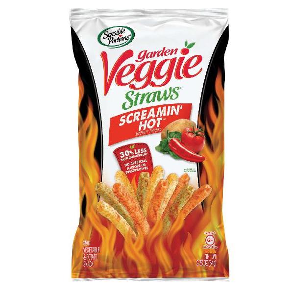 Sensible Portions Veggie Straws Screamin Hot 6 Each - 6 Per Case.