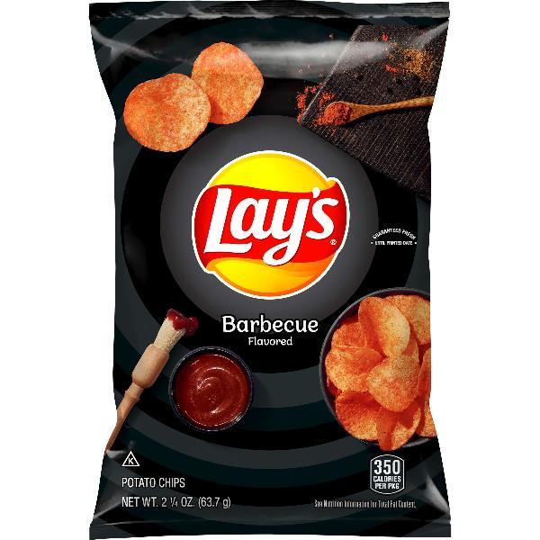 Lay's Potato Chips BBQ Xvl Peg 2.25 Ounce Size - 24 Per Case.