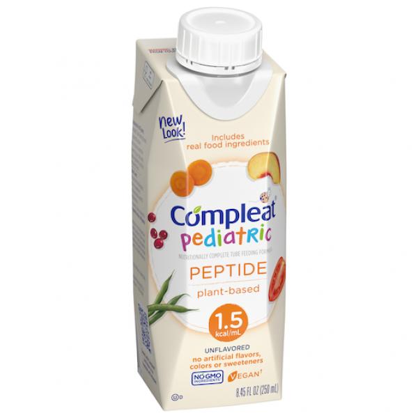 Compleat Pediatric Unflavored Ready To Drink ML Cartons 8.45 Fluid Ounce - 24 Per Case.