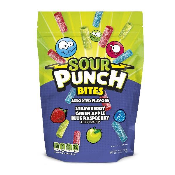 Sour Punch Bites Assorted Casesub 9 Ounce Size - 6 Per Case.