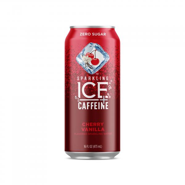 Sparkling Ice Caffeine Cherry Vanilla Naturally Flavored Sparkling Water With Antioxidan 16 Fluid Ounce - 12 Per Case.