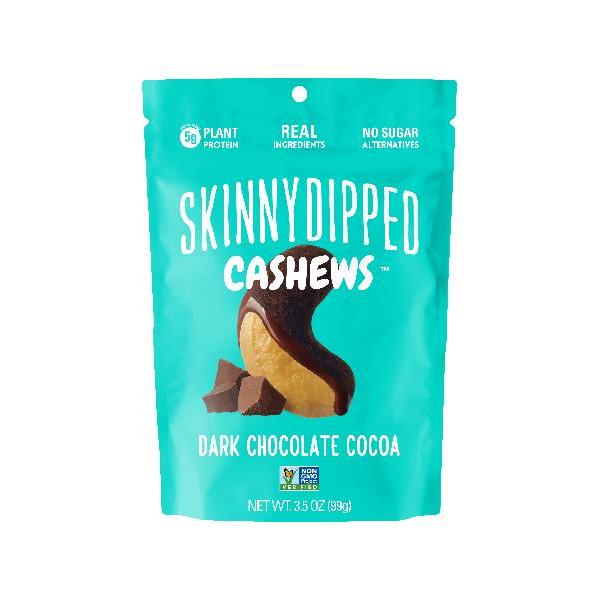 Skinny Dipped Almonds Cocoa Cashew 3.5 Ounce Size - 10 Per Case.