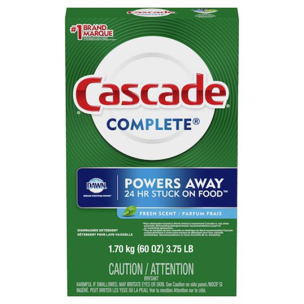 Cascade Complete Powder Dishwasher Detergentfresh Scent 3.75 Pound Each - 6 Per Case.