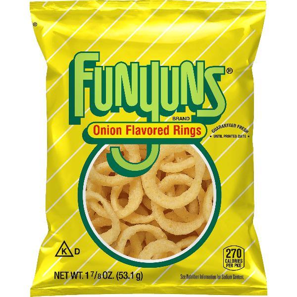 Funyuns Onion Flavored Rings1.875 Ounce Size - 24 Per Case.