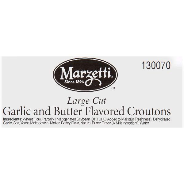 Large Cut Garlic & Butter Crouton 10 Pound Each - 1 Per Case.