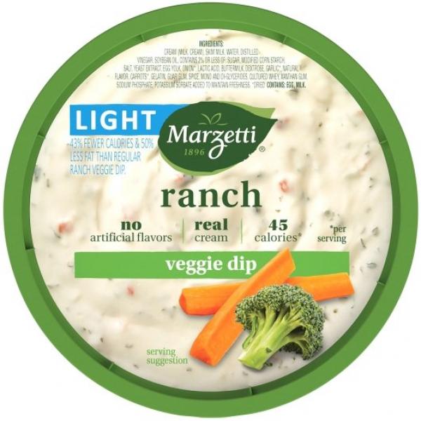 Marzetti Light Ranch Veggie Dip 14 Ounce Size - 6 Per Case.
