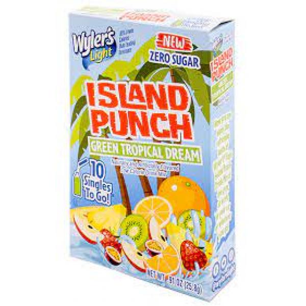 Wylers Light Island Punch Tropical Dream Singles 10 Count Packs - 12 Per Case.
