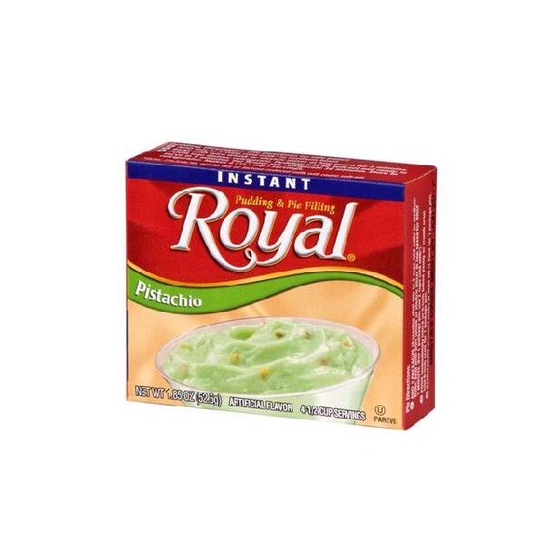Royal Instant Pistachio Pudding 1.85 Ounce Size - 12 Per Case.