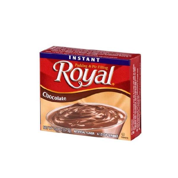 Royal Instant Chocolate Pudding 2.03 Ounce Size - 12 Per Case.