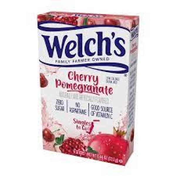 Welch's Singles To Go Cherry Pomegranate Powdered Drink Mix 6 Count Packs - 12 Per Case.