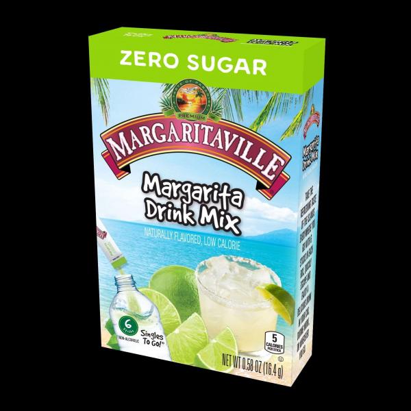 Margaritaville Margarita Powdered Drink Singles To Go 6 Count Packs - 12 Per Case.