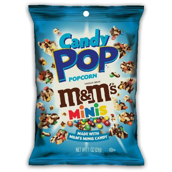 EaM & M Candy Pop Popcorn 1 Ounce Size - 48 Per Case.