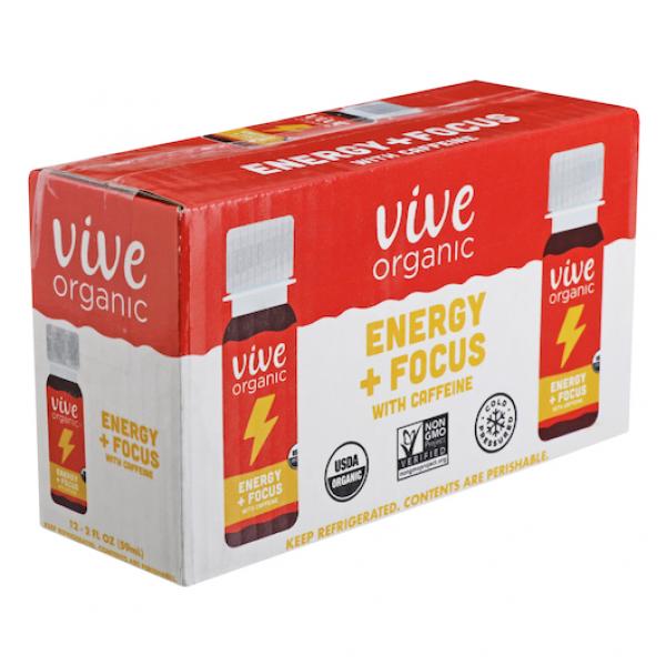 Vive Organic Energy Focus 2 Fluid Ounce - 12 Per Case.