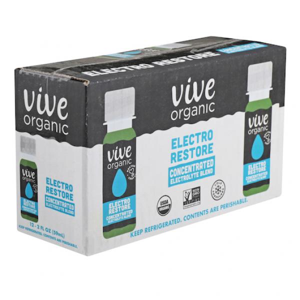 Vive Organic Electro Restore 2 Fluid Ounce - 12 Per Case.