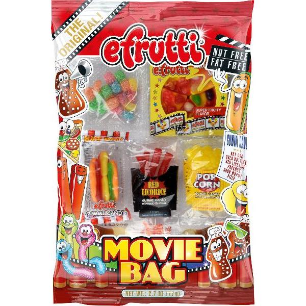 Efrutti Movie Bag 2.7 Ounce Size - 12 Per Case.