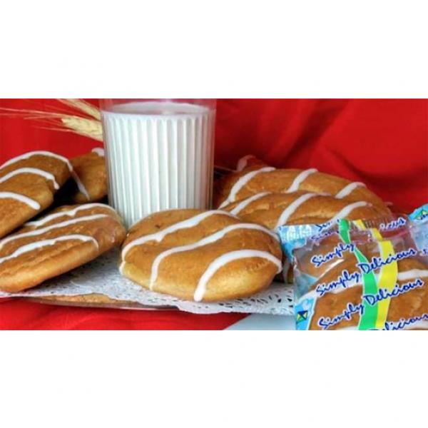 Sky Blue Foods Individually Wrapped Whole Grain Breakfast Bun 2.6 Ounce Size - 60 Per Case.