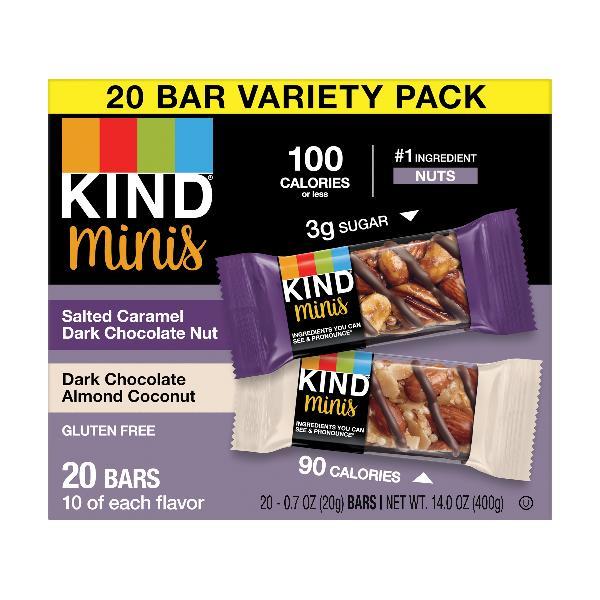 Kind Healthy Snacks Salted Caramel Chocolatenut Dark Chocolate Almond Coconut Ou 14.11 Ounce Size - 4 Per Case.