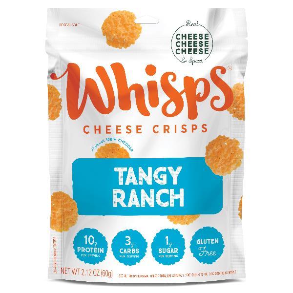 Whisps Tangy Ranch Cheese Crisps 2.12 Ounce Size - 12 Per Case.