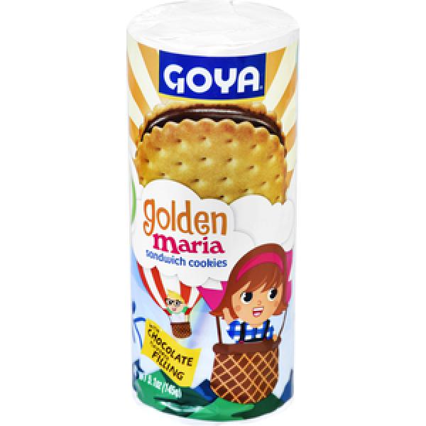 Goya Golden Maria Sandwich Cookies Count 5.1 Ounce Size - 32 Per Case.