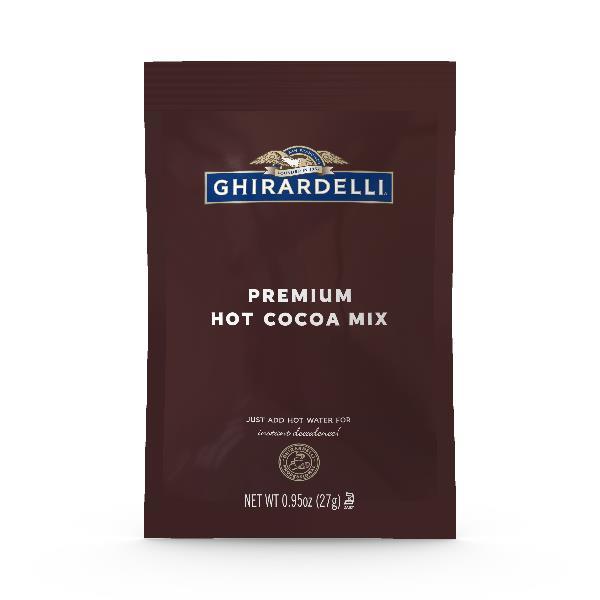 Ghirardelli Premium Hot Cocoa Packet 0.95 Ounce Size - 250 Per Case.