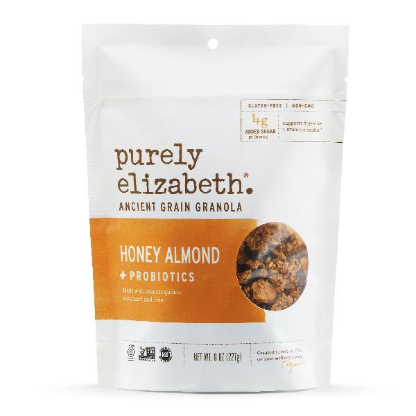 Purely Elizabeth Ancient Grain Granola Honeyalmond Probiotic 8 Ounce Size - 6 Per Case.