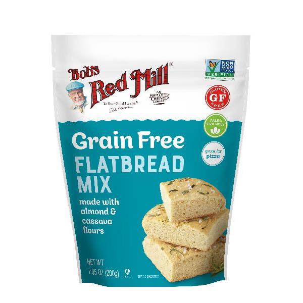 Bob's Red Mill Grain Free Flatbread Mix Onecase Of Five Pouches 7.05 Ounce Size - 5 Per Case.