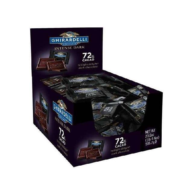 Ghirardelli Twilight Delight Intense Dark Chocolate 0.375 Ounce Size - 660 Per Case.