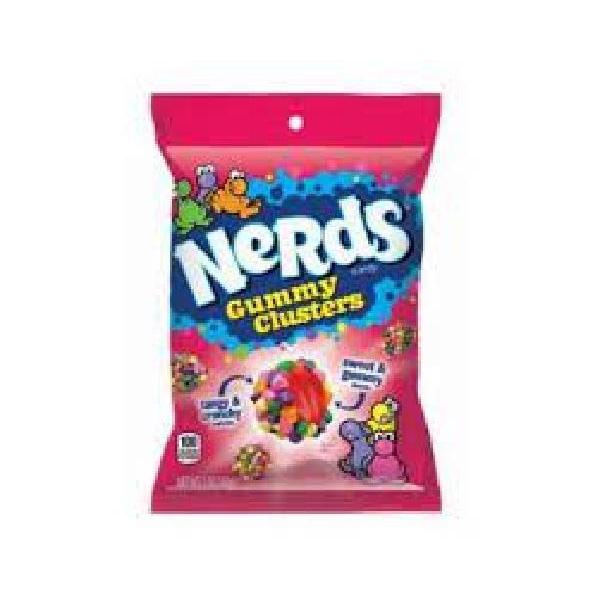 Nerds Gummy Clusters Medium Peg Bag 5 Ounce Size - 12 Per Case.