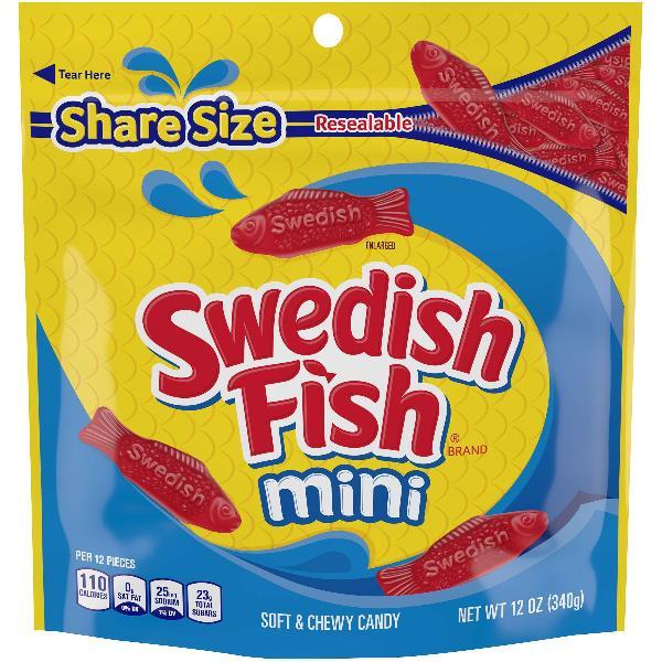 Swedish Fish Red Bag 12 Ounce Size - 12 Per Case.