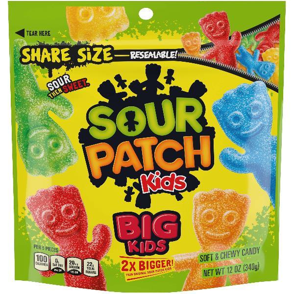 Sour Patch Kids Big Bag 12 Ounce Size - 12 Per Case.