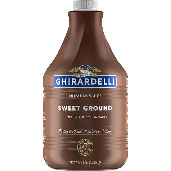 Ghirardelli Sweet Ground Chocolate Chocolatesauce 85.9 Ounce Size - 6 Per Case.