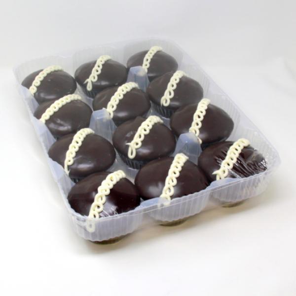 Bulk Large Filled Chocolate Ganache Cupcake 12 Each - 1 Per Case.