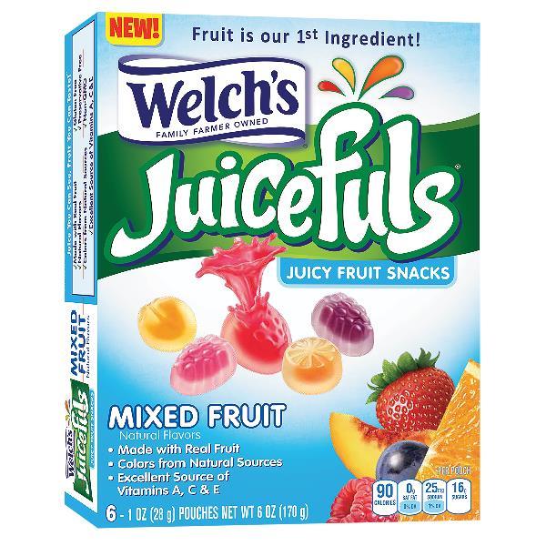 Juicefuls Mixed Fruit 1 Ounce Size - 48 Per Case.