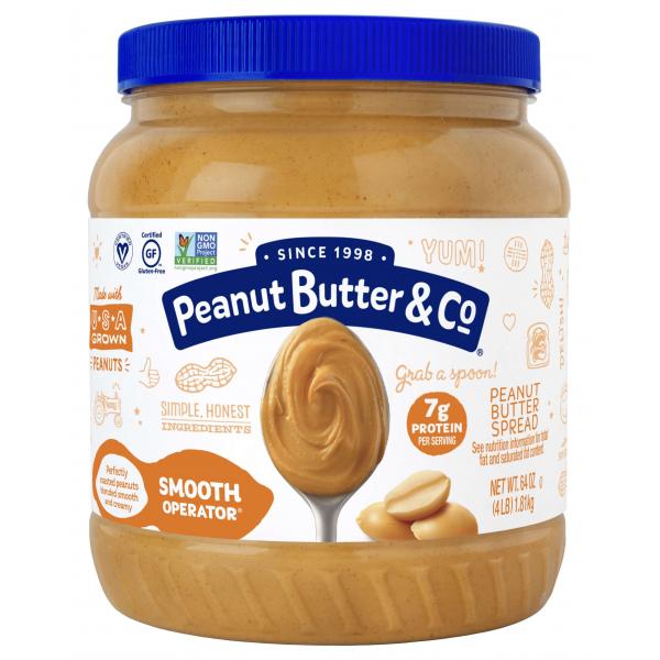 Smooth Operator Peanut Butter XAll Natural Smooth Peanut Butter Vegan Non Gmo Ko 4 Pound Each - 6 Per Case.