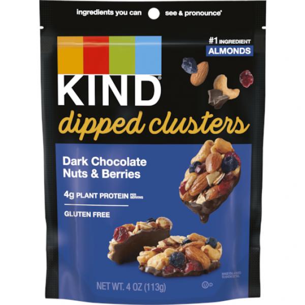 Kind Snacks Dark Chocolate Nuts & Berries 4 Ounce Size - 8 Per Case.