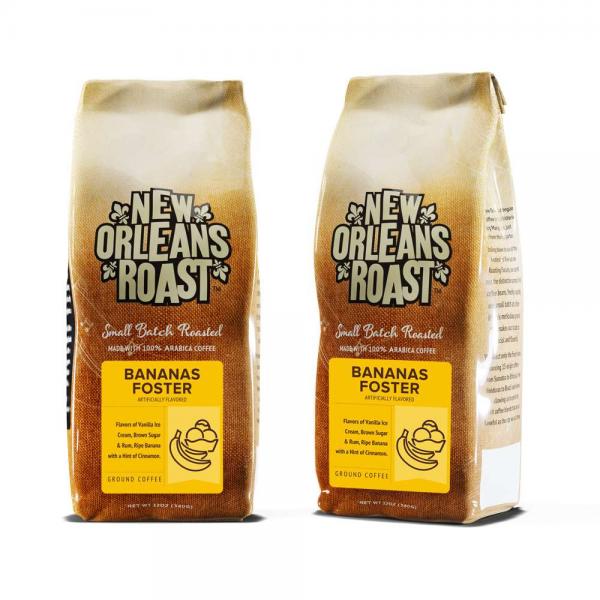 New Orleans Roast Banana Foster 12 Ounce Size - 6 Per Case.