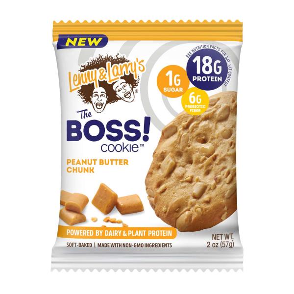 Lenny & Larry's Peanut Butter Chunk Boss Cookie 2 Ounce Size - 72 Per Case.