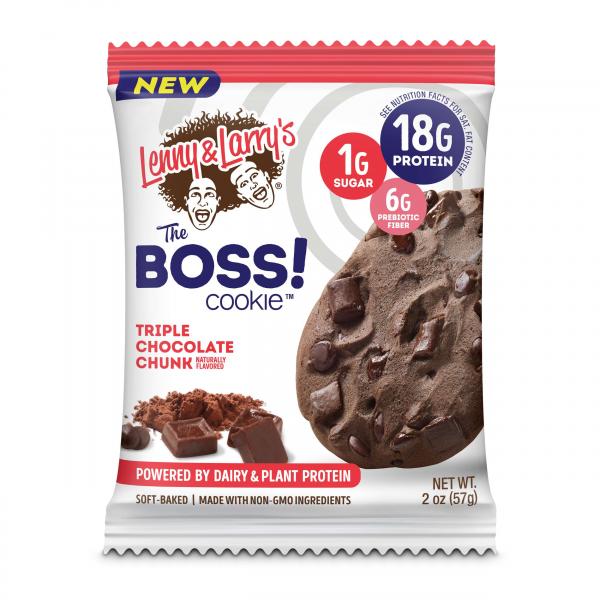 Lenny & Larry's Triple Chocolate Chunk Bosscookie 2 Ounce Size - 72 Per Case.