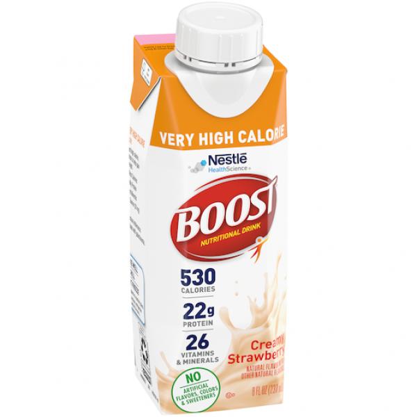 Nestle Boost Adult Nutrition Strawberry 8.01 Fluid Ounce - 24 Per Case.