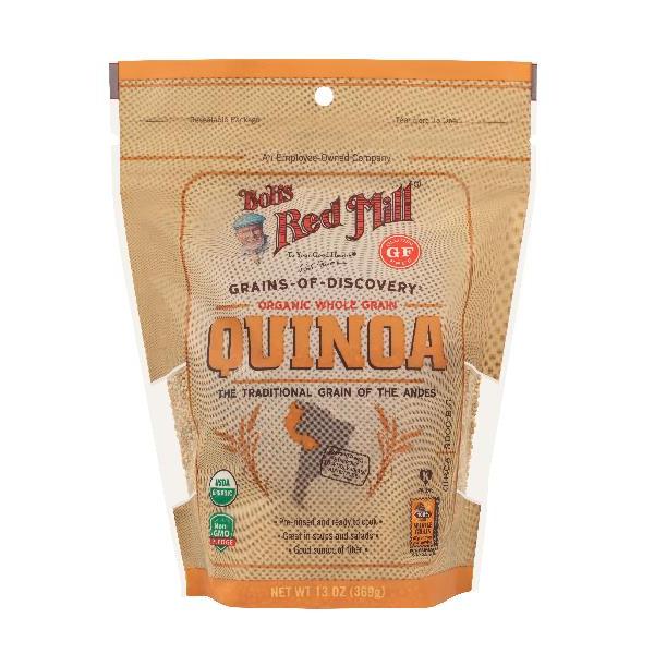 Bob's Red Mill Organic White Quinoa 13 Ounce Size - 5 Per Case.