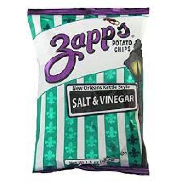 Zapp's Potato Chips Salt & Vinegar 1.5 Ounce Size - 60 Per Case.