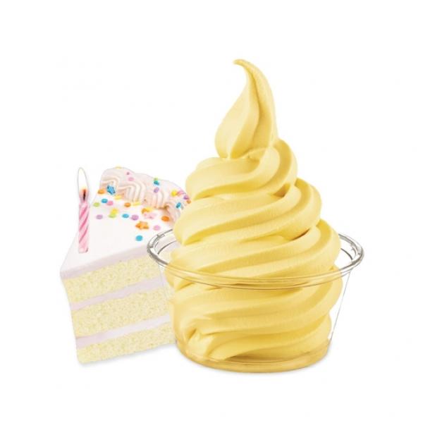 Frostline Birthday Cake Flavored Soft Serve Mix 6 Pounds Each - 6 Per Case.