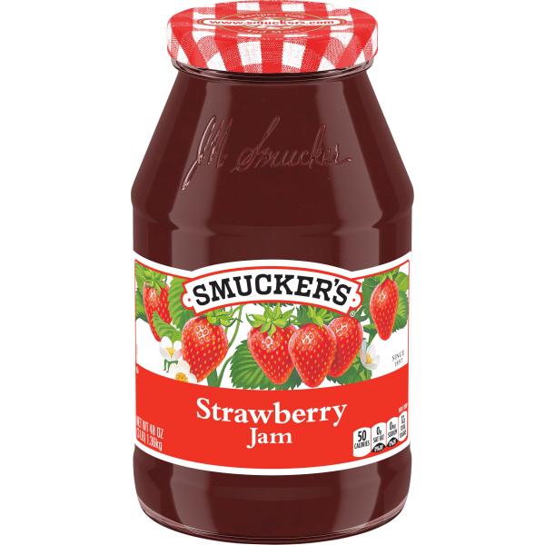 Smucker Strawberry Preserves 48 Ounce Size - 6 Per Case.