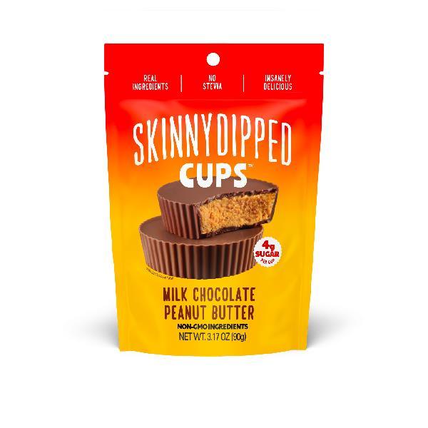 Skinny Dipped Milk Chocolate Peanut Butter Cups 3.17 Ounce Size - 10 Per Case.