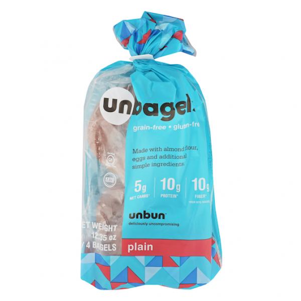 Unbun Unbagel Plain Gr 87.5 Grams Each - 6 Per Case.