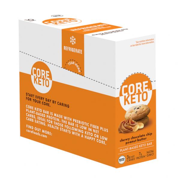 Core Foods Chewy Peanut Butter Chocolate Chip Gr 40 Grams Each - 200 Per Case.