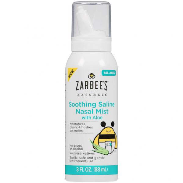 Zarbee's Saline Nasal Mist 3 Fluid Ounce - 24 Per Case.