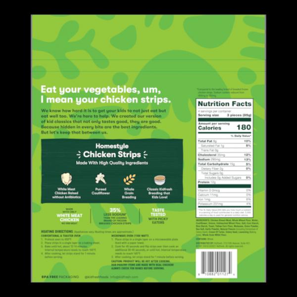 Kidfresh Chicken Strips Homestyle Value Pack 6.7 Ounce Size - 6 Per Case.