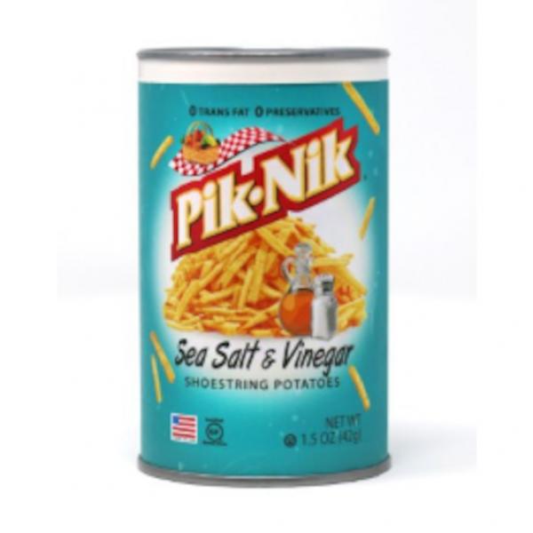 Pik Nik Sea Salt & Vinegar Tray 1.5 Ounce Size - 24 Per Case.